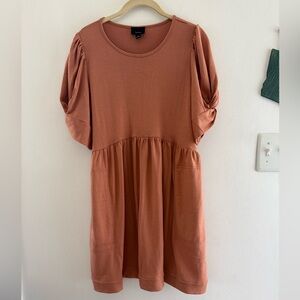 Lumiere Short Sleeve Babydoll Dress NWOT M